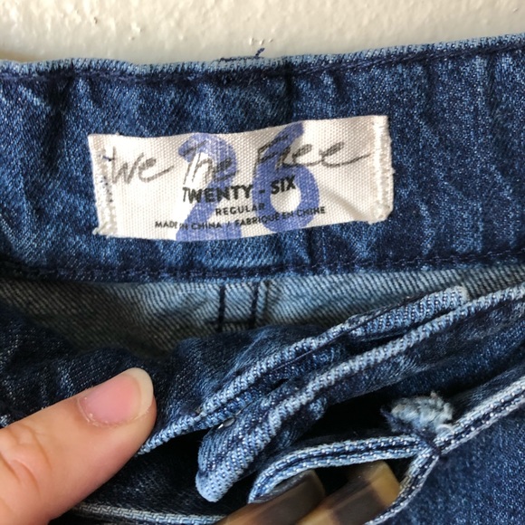 Free People We the Free Belted Denim Mini Skirt - Picture 2 of 7